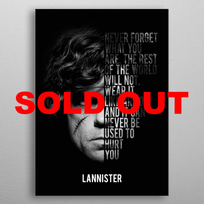Displate Metall-Poster "Tyrion Lannister" *AUSVERKAUFT*